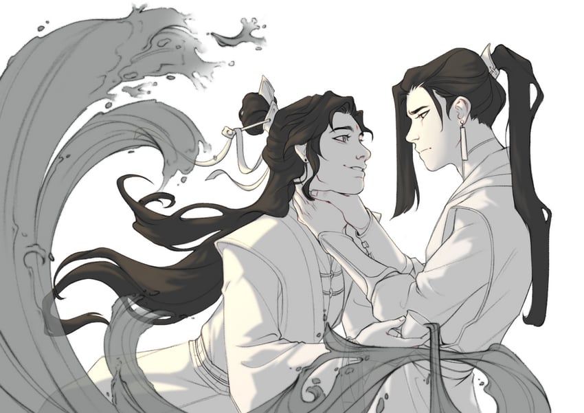 shi qingxuan and he xuan (tianguan cifu) drawn by yallstar