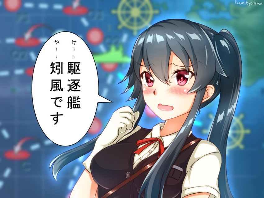 yahagi and hagikaze (kantai collection) drawn by kumichou_(nakasato-gumi)