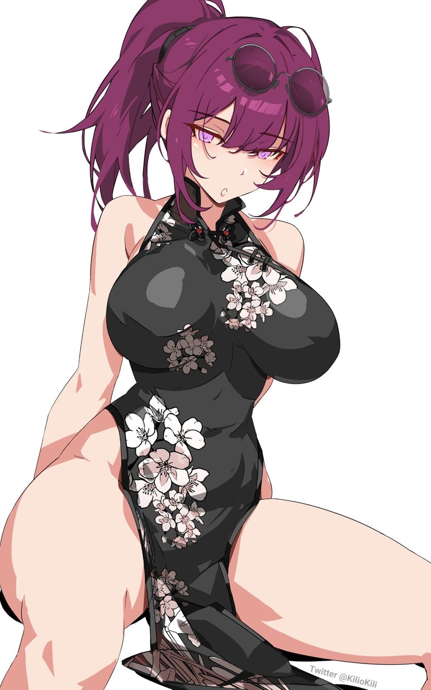 kafka (honkai and 1 more) drawn by kili_kilio