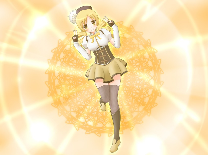 tomoe mami (mahou shoujo madoka magica and 2 more) drawn by shamoji_no_ossan