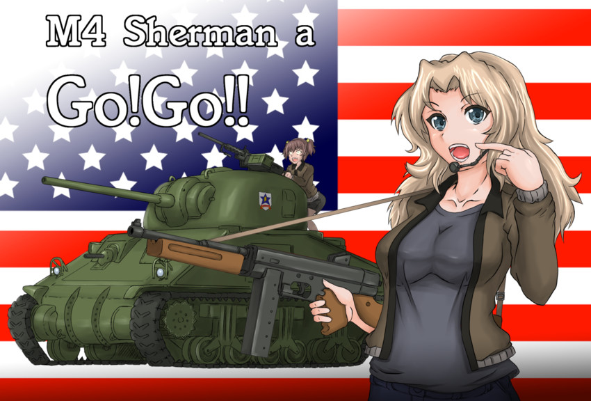 kay and alisa (girls und panzer) drawn by tomahawk_(nagarebosi8492)