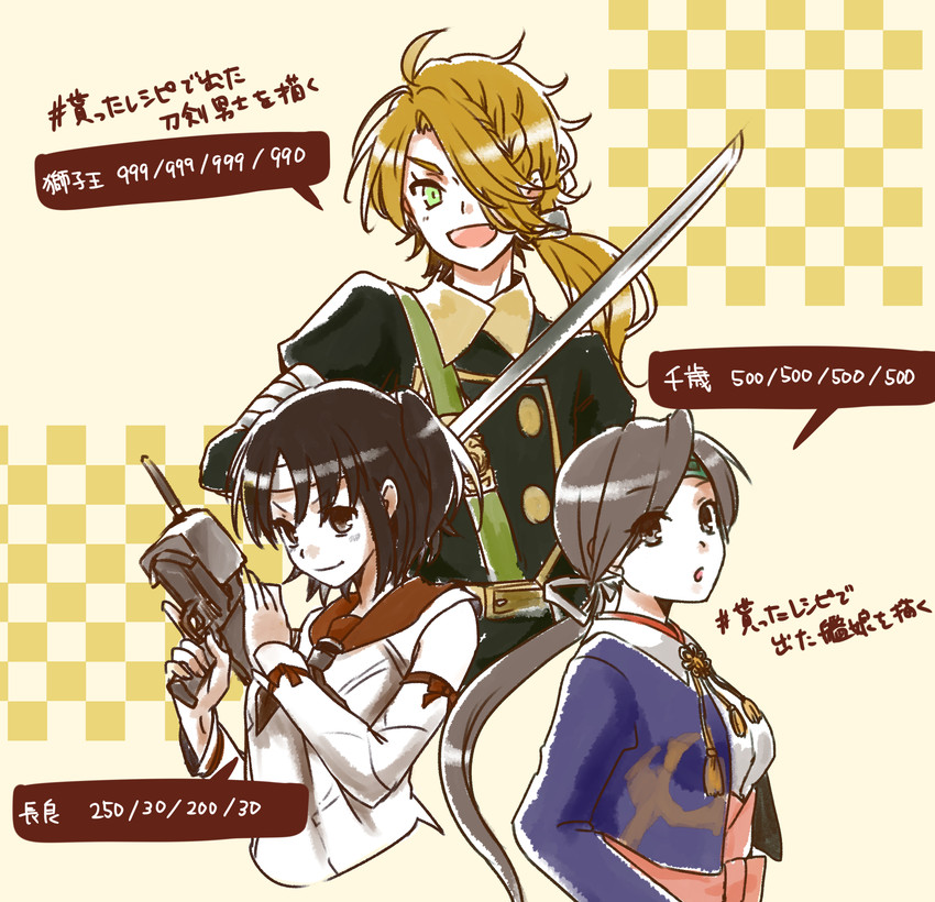 chitose, nagara, and shishiou (kantai collection and 1 more) drawn by mai_(maika_04)