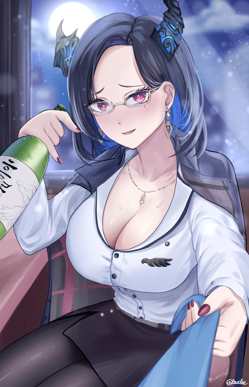 nerissa ravencroft (hololive and 1 more) drawn by brulee