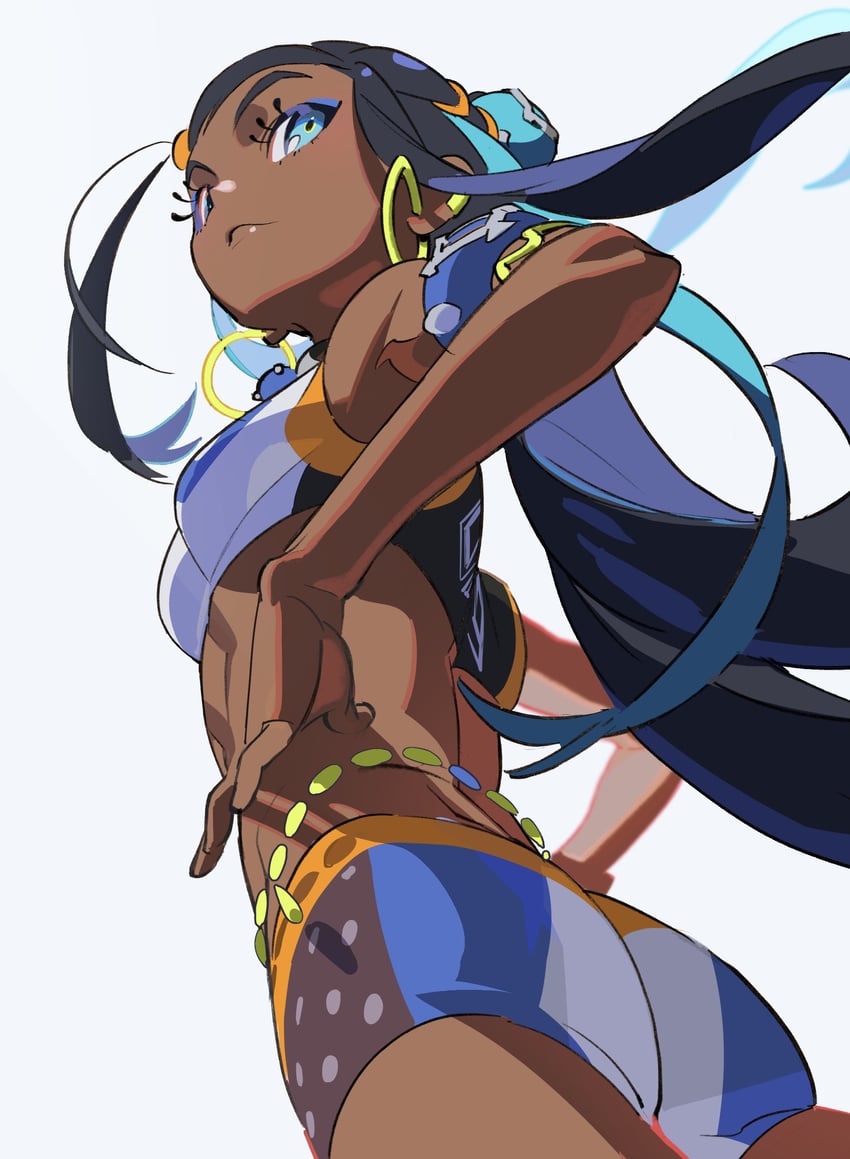 nessa (pokemon and 1 more) drawn by yoneyama_mai