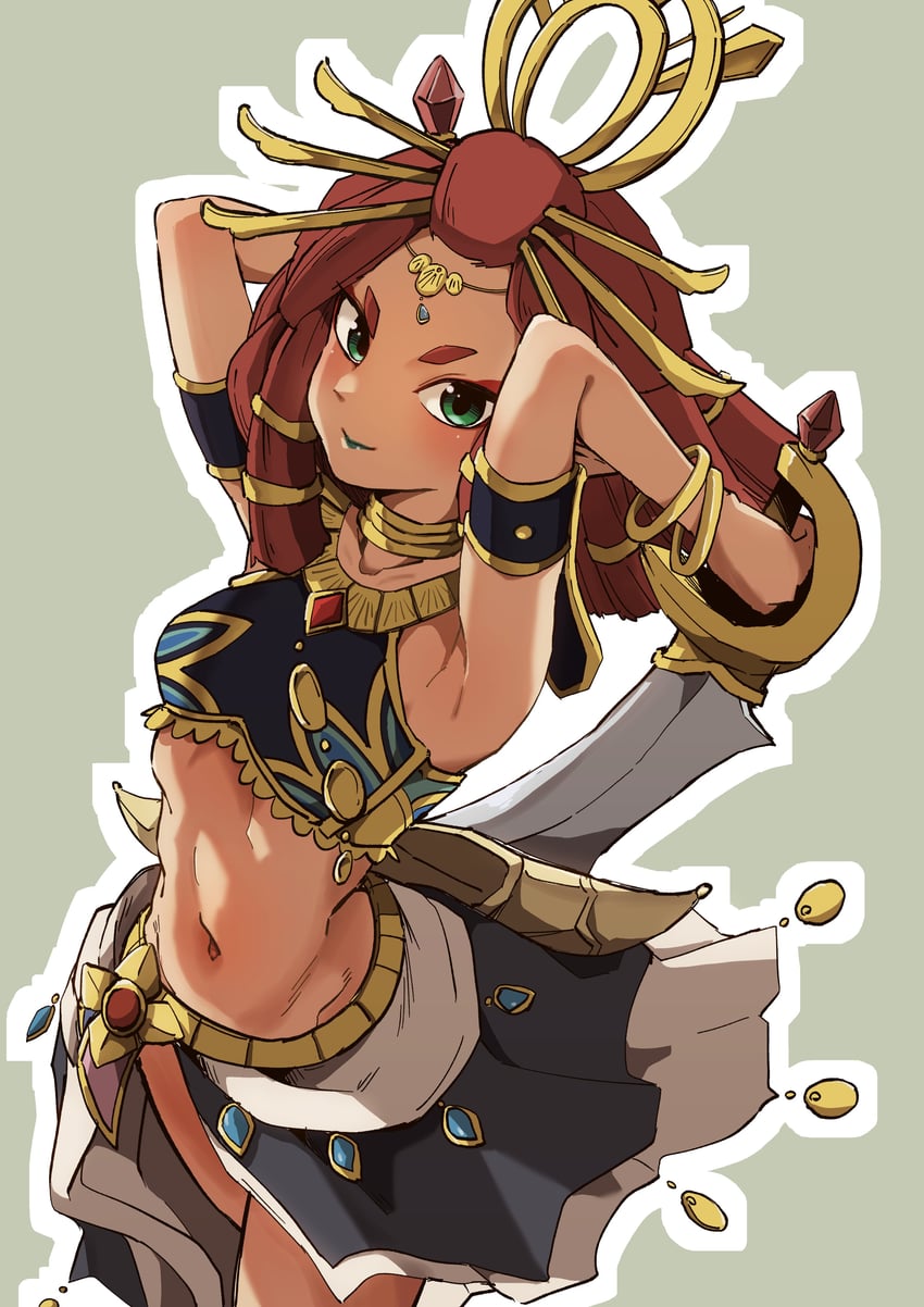 riju (the legend of zelda and 1 more) drawn by rare00_u