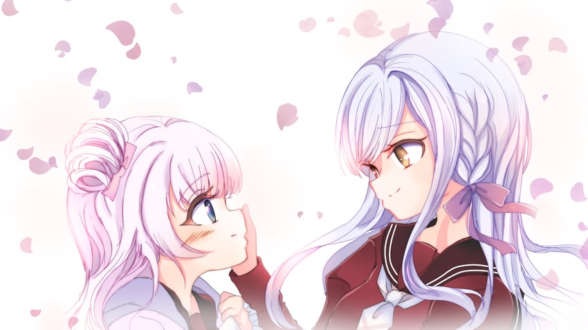 kon kanaho and tamba akari (assault lily) drawn by irastmanaby