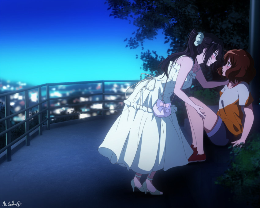 oumae kumiko and kousaka reina (hibike! euphonium) drawn by sbel02