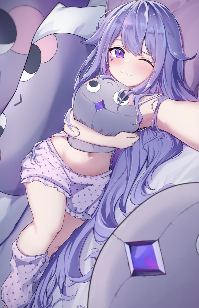 koseki bijou and pebble (hololive and 1 more) drawn by miixxc