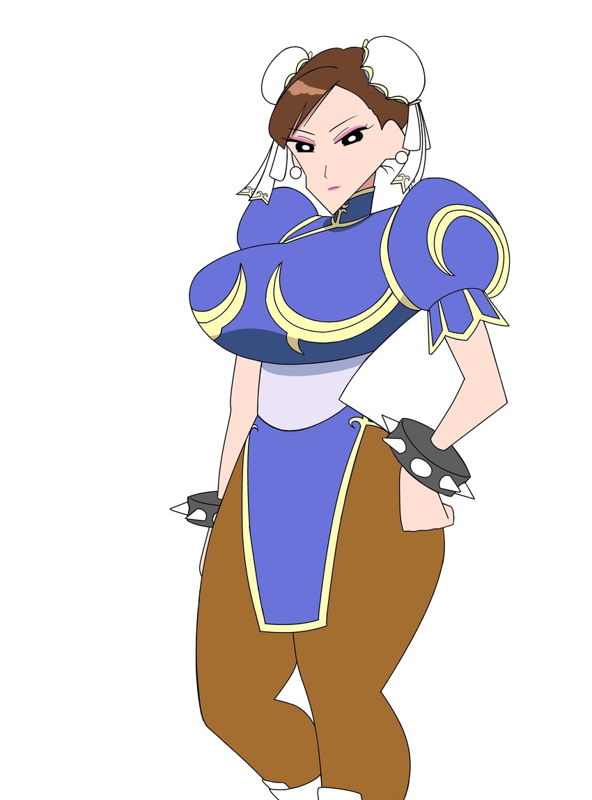 chun-li (street fighter and 1 more) drawn by subaru_(shijar)