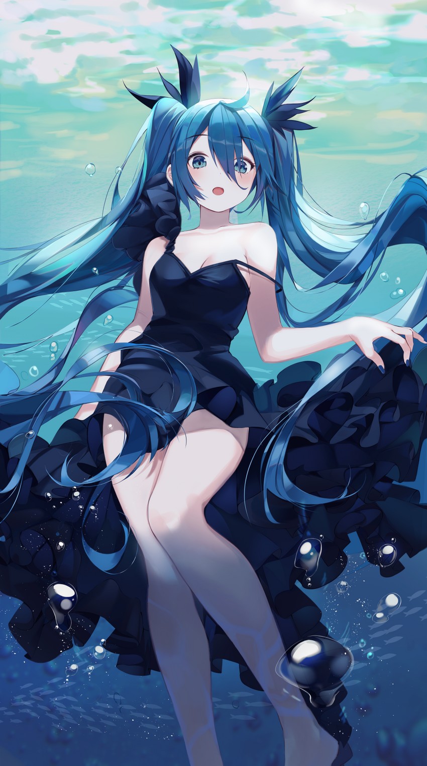 hatsune miku (vocaloid and 1 more) drawn by buri_(retty9349)
