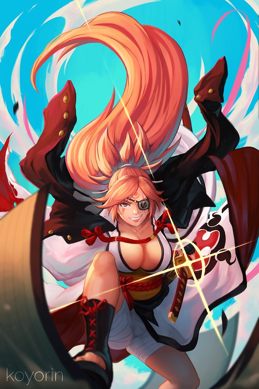 baiken (guilty gear and 1 more) drawn by koyorin
