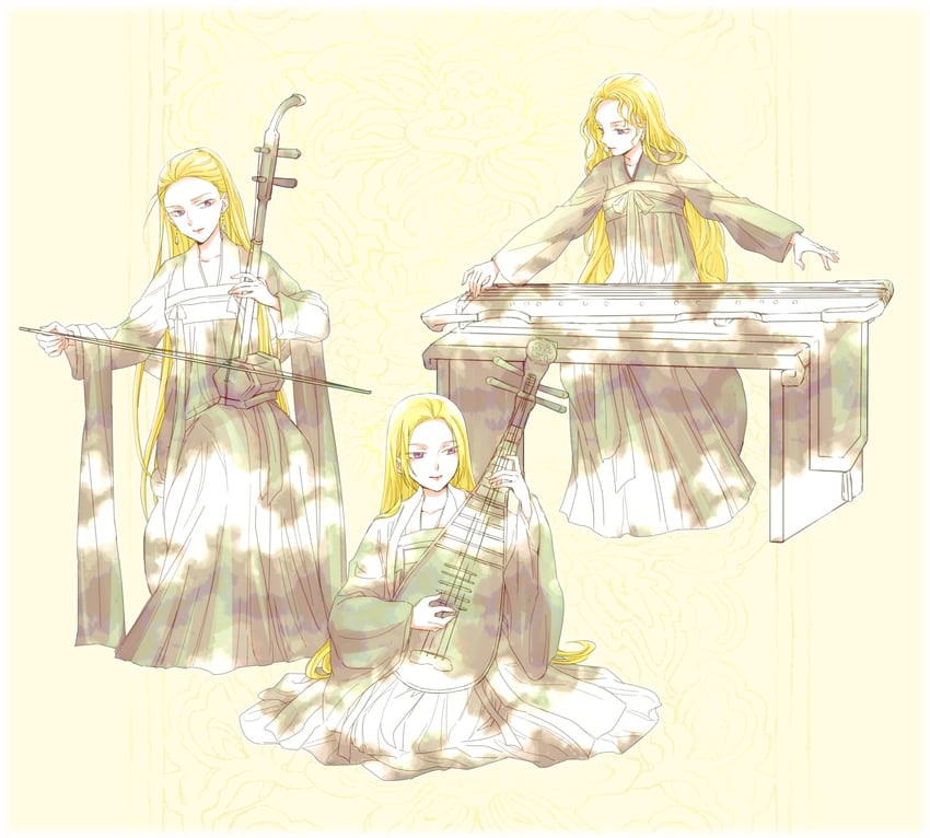 hanrin, sairin, and renrin (juuni kokuki) drawn by itoyoshi_(koiyuri)