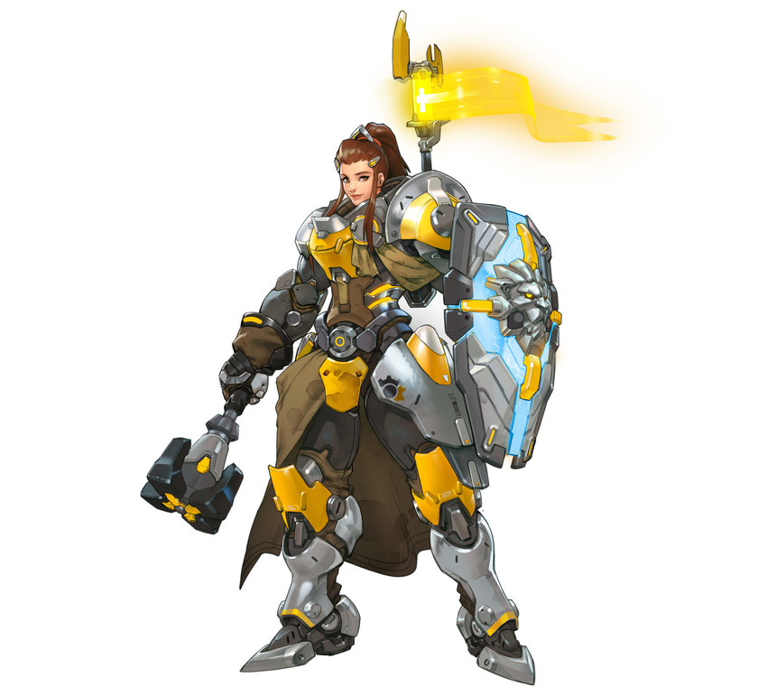 brigitte (overwatch and 1 more) drawn by arnold_tsang