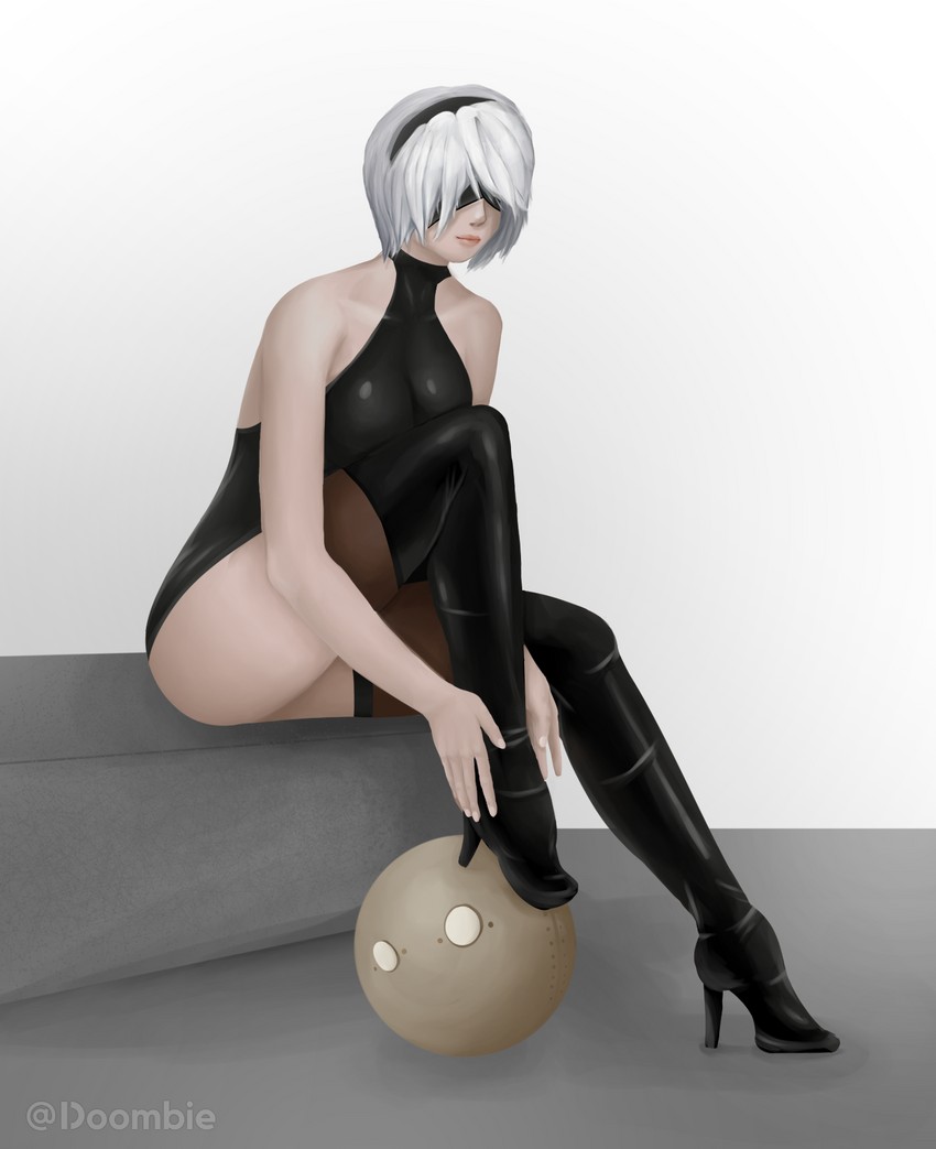 2b (nier and 1 more) drawn by doombie