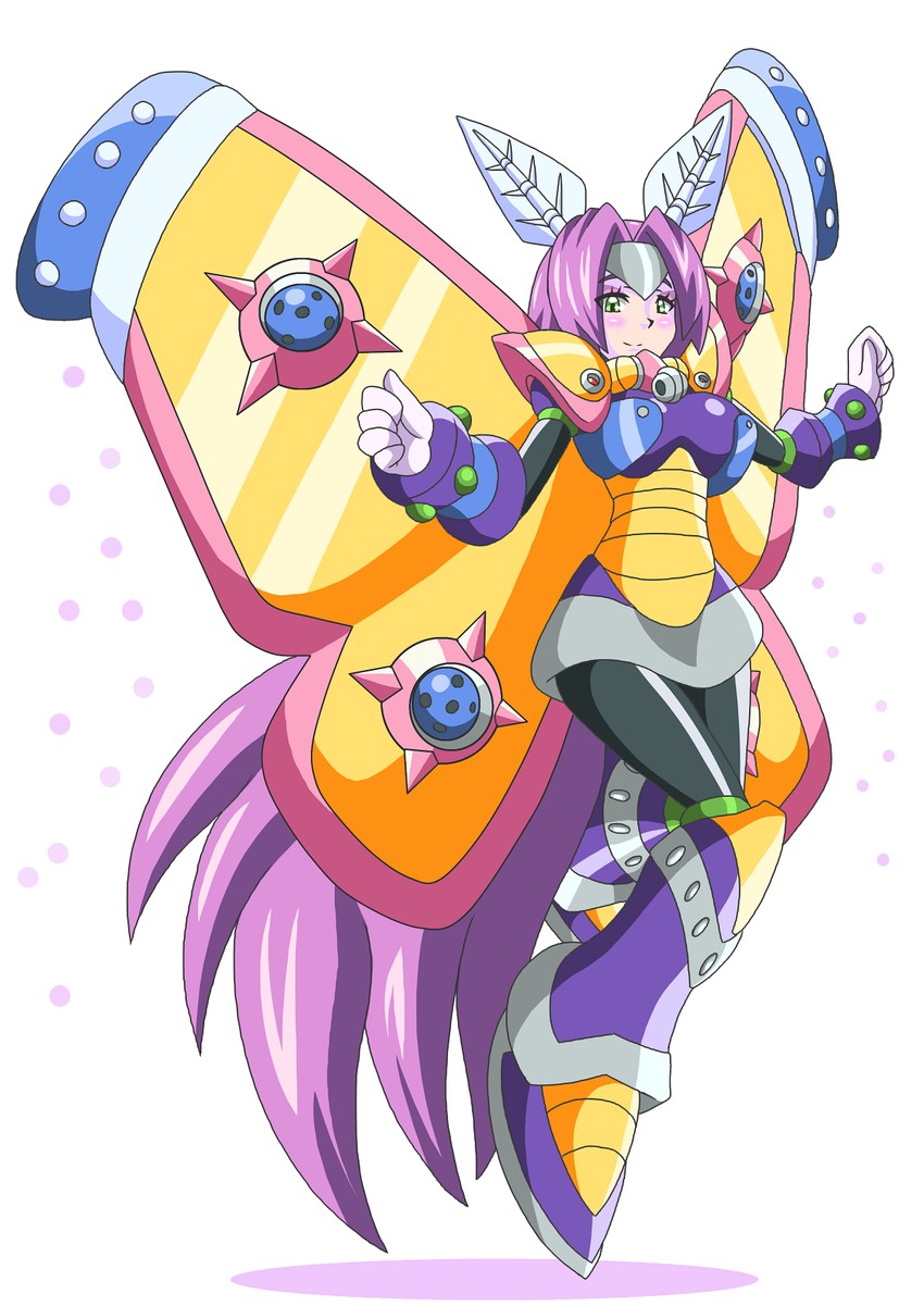 morph moth (mega man and 2 more) drawn by buti-yu
