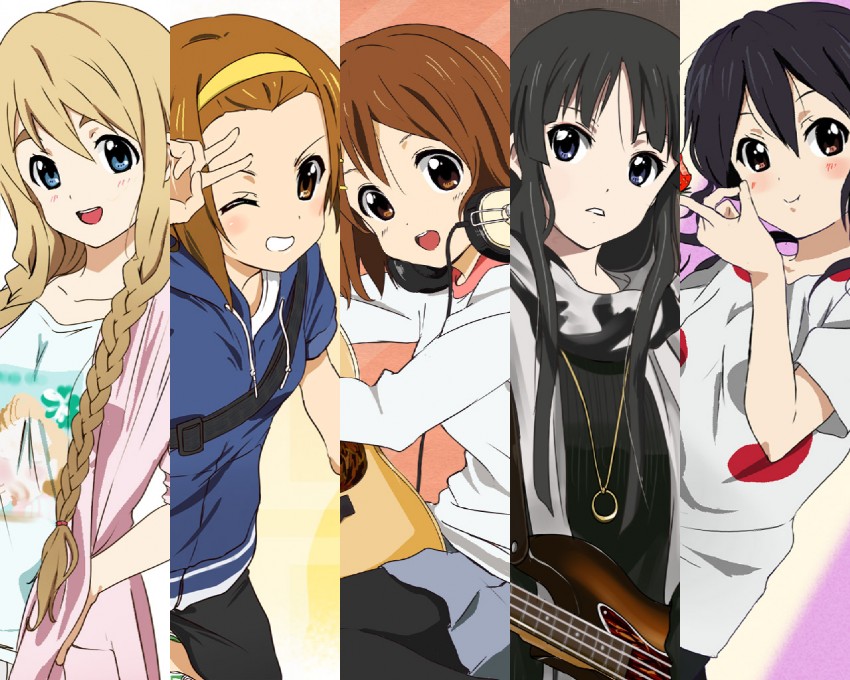 akiyama mio, nakano azusa, hirasawa yui, tainaka ritsu, and kotobuki tsumugi (k-on!) drawn by yuu_(1007yu)