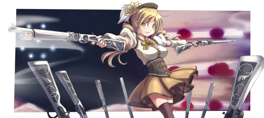 tomoe mami (mahou shoujo madoka magica) drawn by oda_masaki_(b-minor)