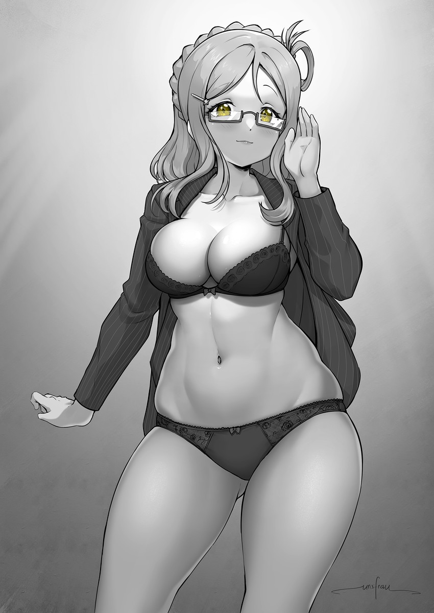 ohara mari (love live! and 1 more) drawn by unsfrau