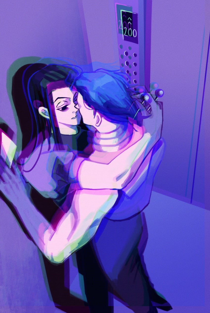 hisoka morow and illumi zoldyck (hunter x hunter) drawn by hakulo