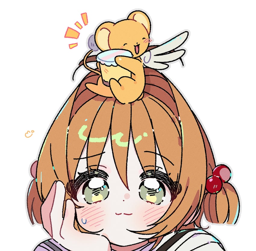 kinomoto sakura and kero (cardcaptor sakura) drawn by yalmyu