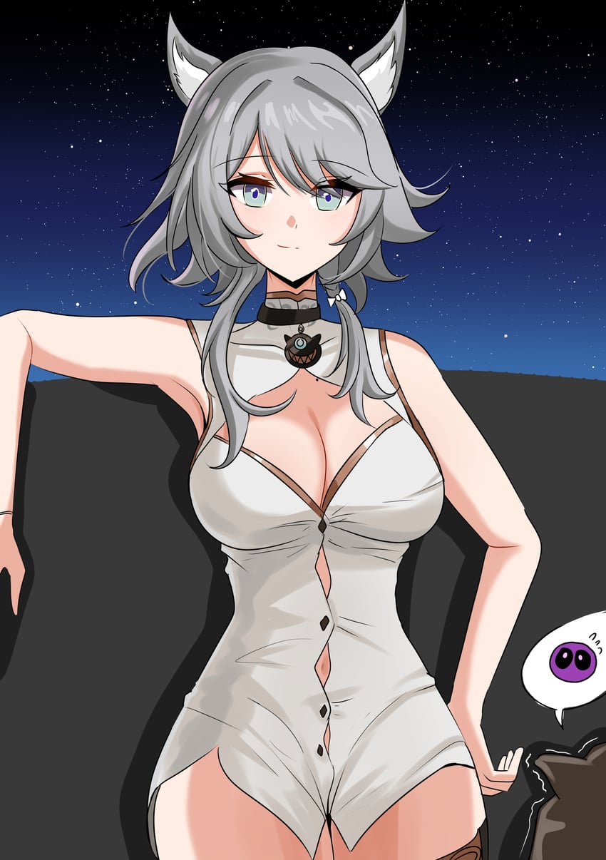 cipher (honkai and 1 more) drawn by waist_(chem5772)