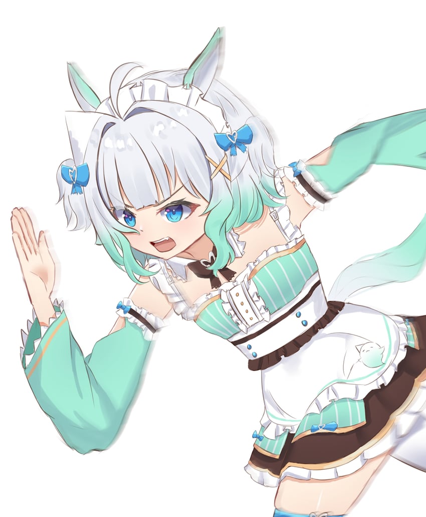 mint fantome (umamusume and 1 more) drawn by jaykriver