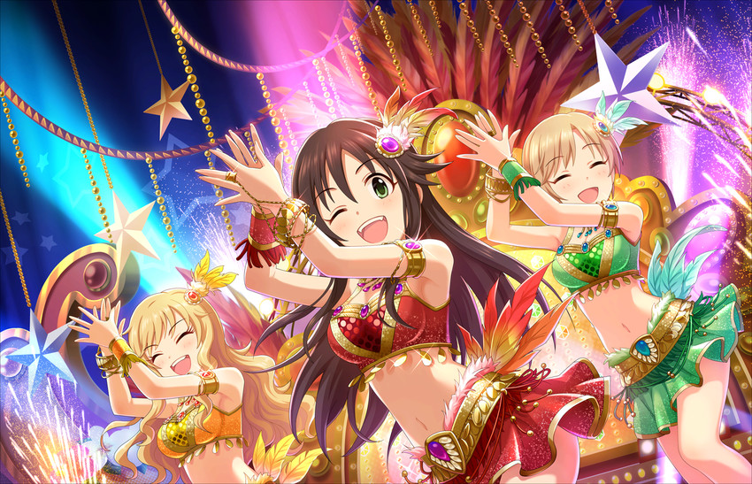 ohtsuki yui, himekawa yuki, and aiba yumi (idolmaster and 2 more)