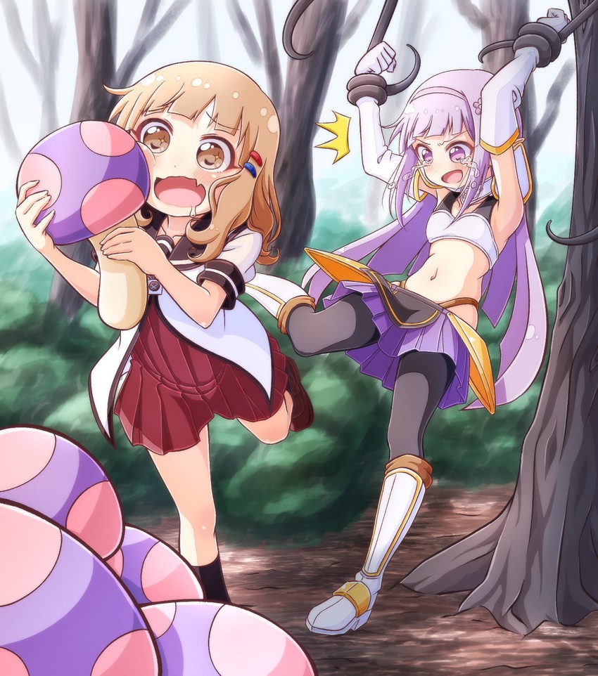 oomuro sakurako and elnowar seylan (yuruyuri and 1 more) drawn by pontasu