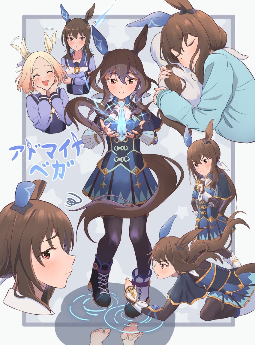 admire vega and narita top road (umamusume and 1 more) drawn by akanekai