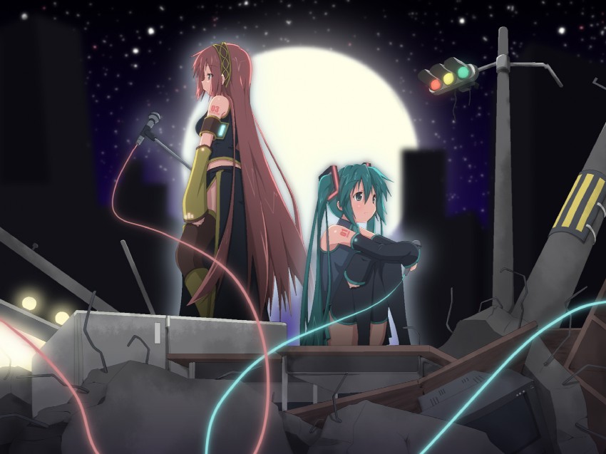 hatsune miku and megurine luka (vocaloid) drawn by yuzuki_kei