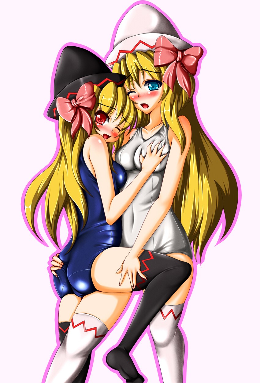 lily white and lily black (touhou) drawn by tera_hiroshi