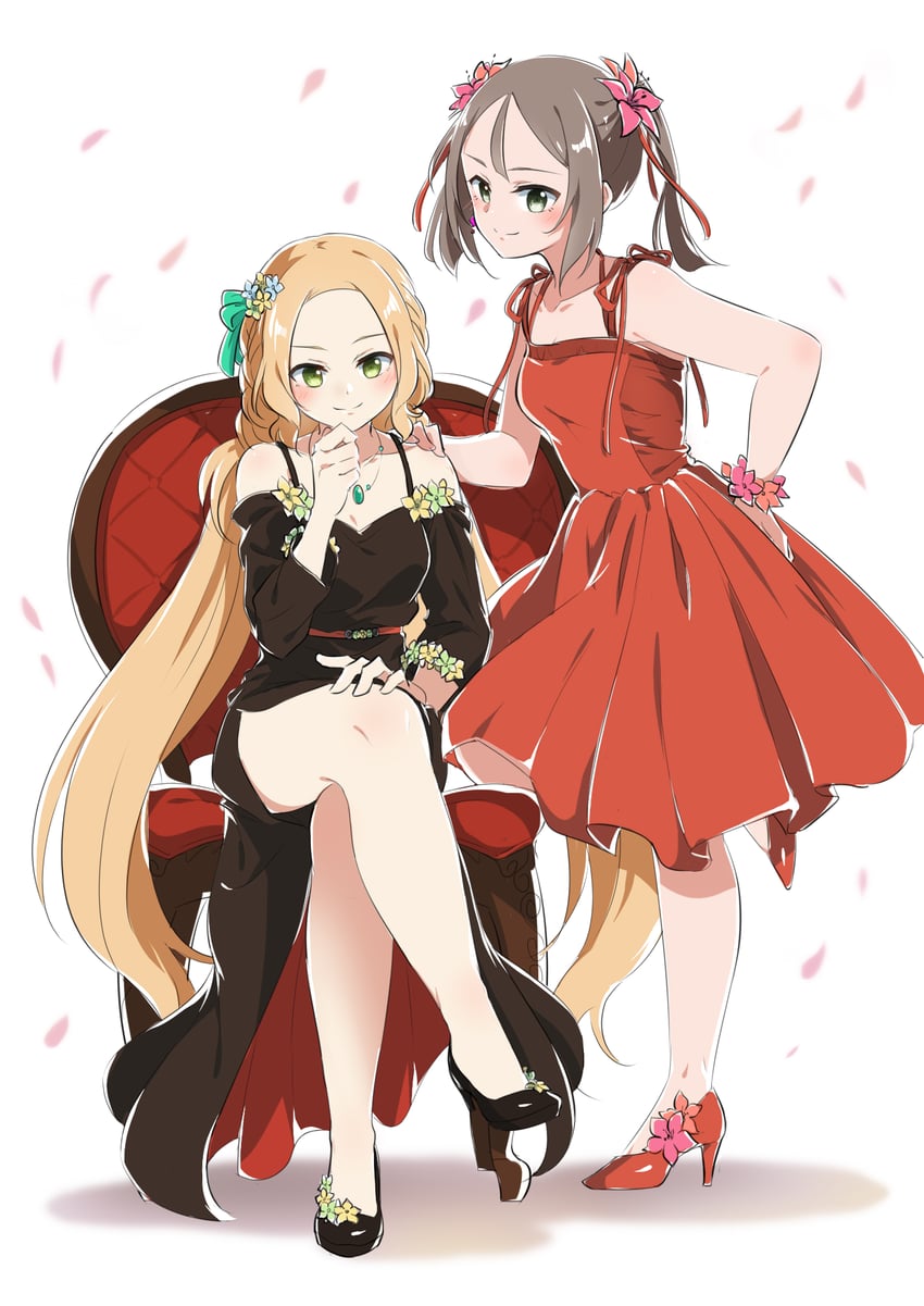 miyoshi karin and inubouzaki fuu (yuusha de aru and 1 more) drawn by eda_udon