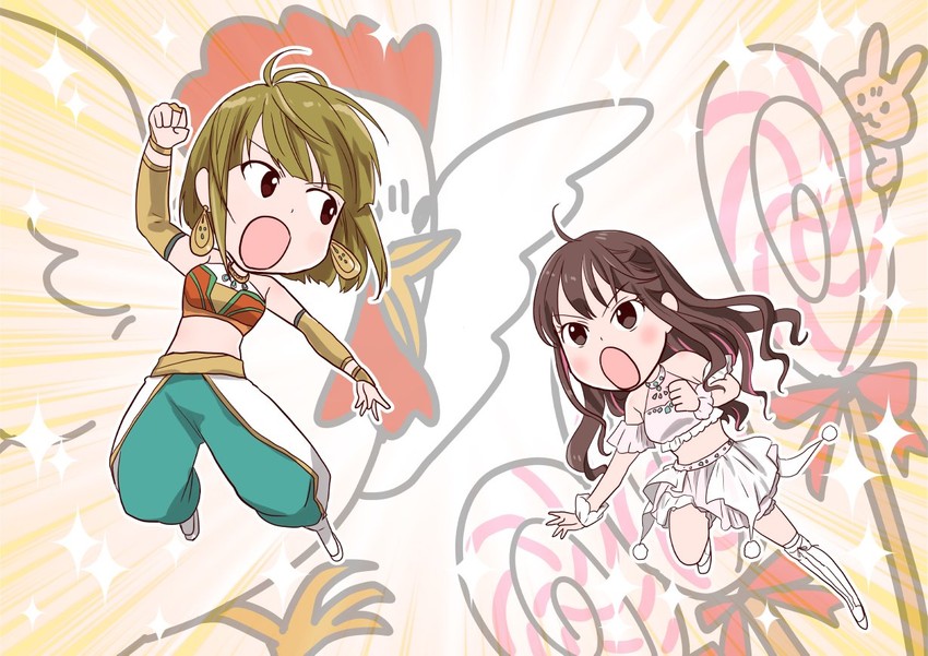 mizuki and sakazaki yuka (tokyo joshi pro wrestling) drawn by heco_(rina)
