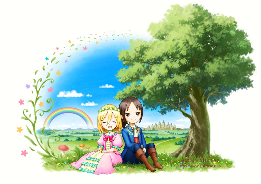 krista lenz and ymir (shingeki no kyojin) drawn by shirase_ayako