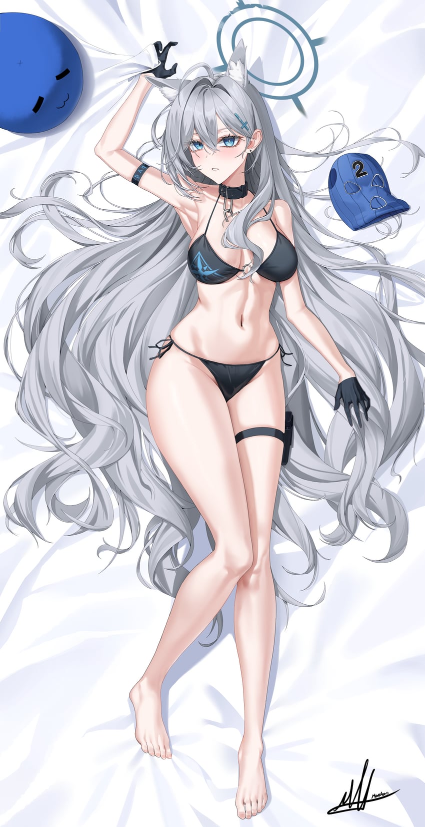 shiroko and shiroko terror (blue archive) drawn by macabro