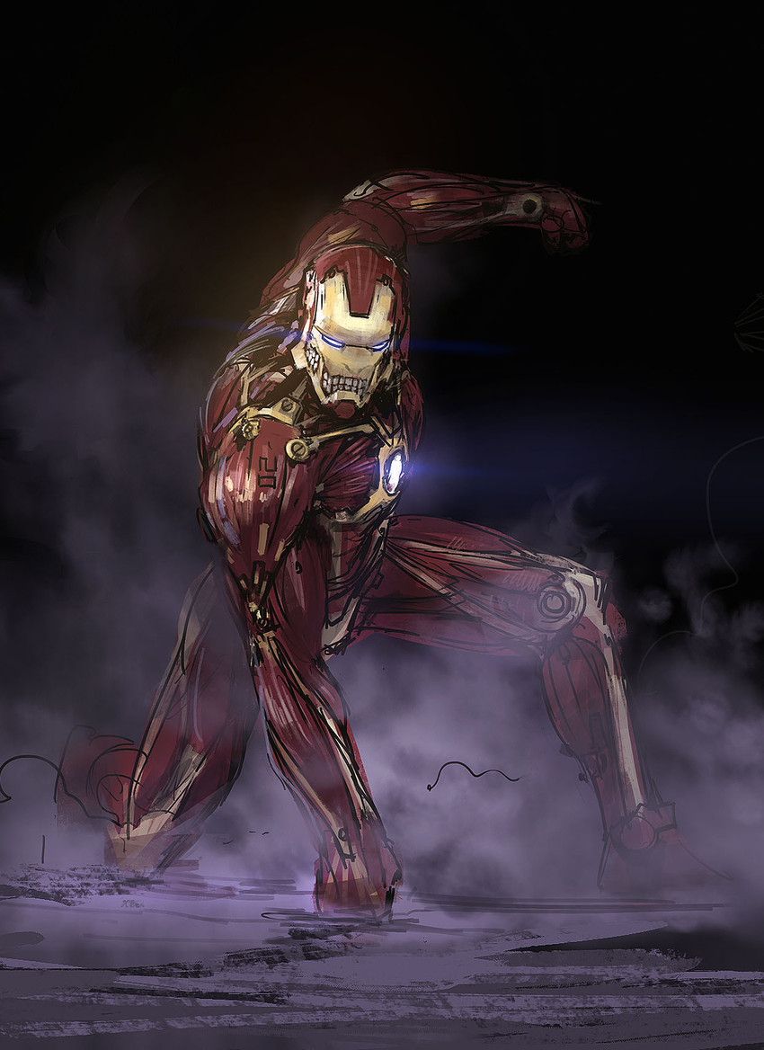 titan, iron man, and rogue titan (marvel and 1 more) drawn by prog_wang
