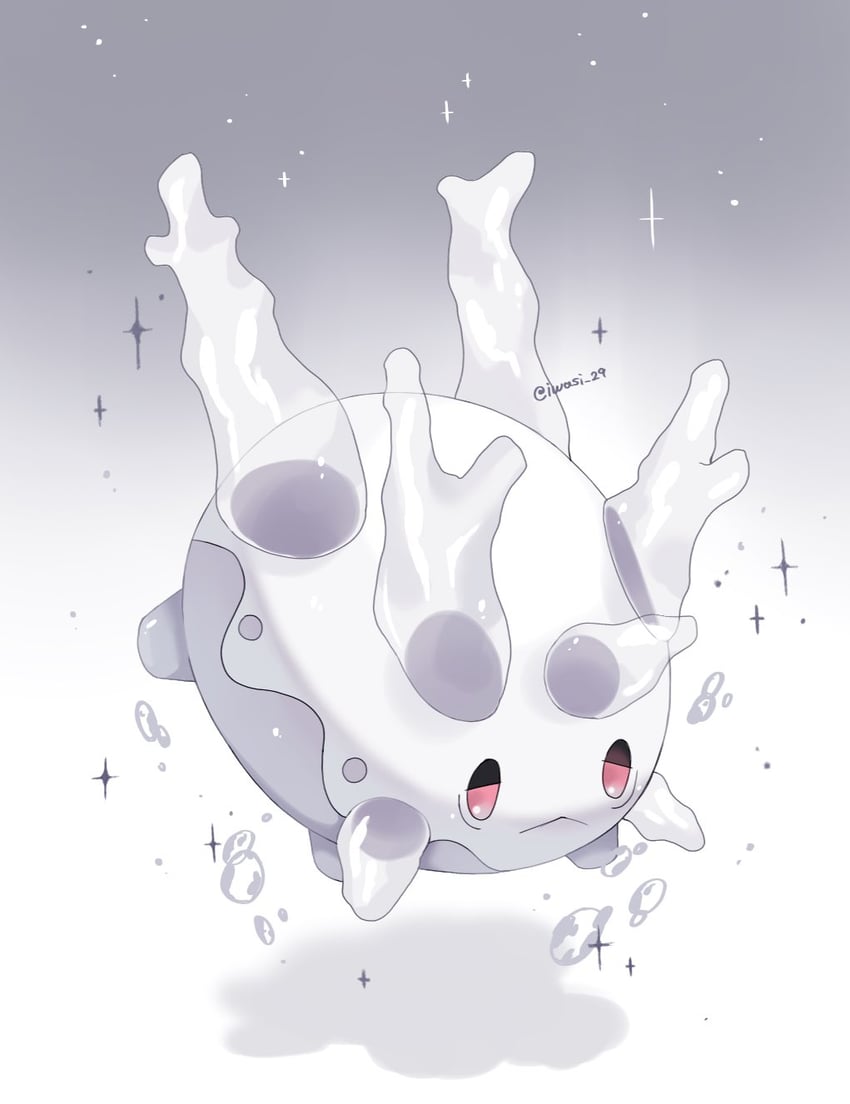 galarian corsola (pokemon) drawn by iwasi_29