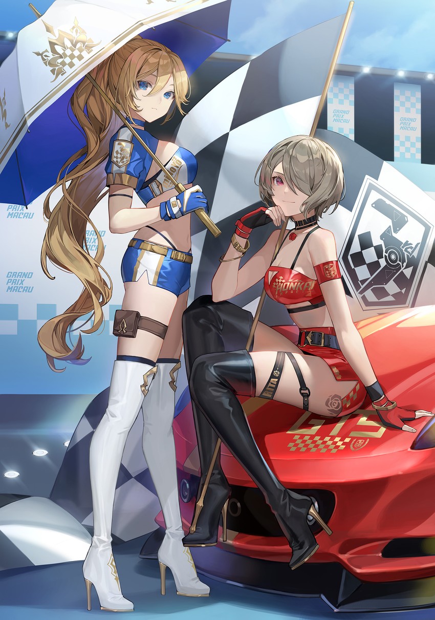 rita rossweisse and durandal (honkai and 1 more) drawn by chyoel