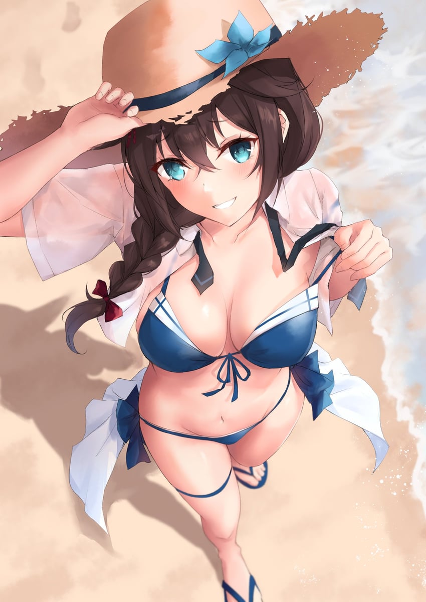 shigure and shigure kai san (kantai collection) drawn by k_jie