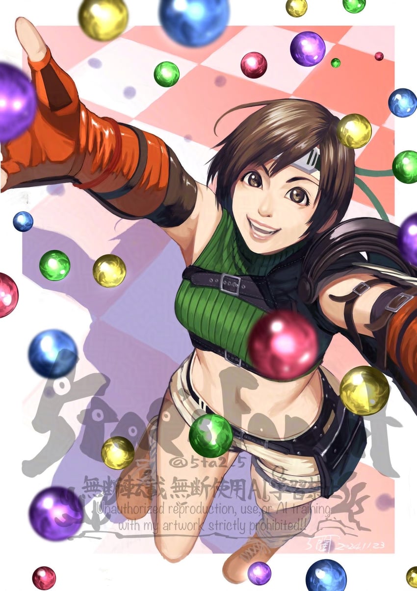 yuffie kisaragi (final fantasy and 3 more) drawn by 5tatsu