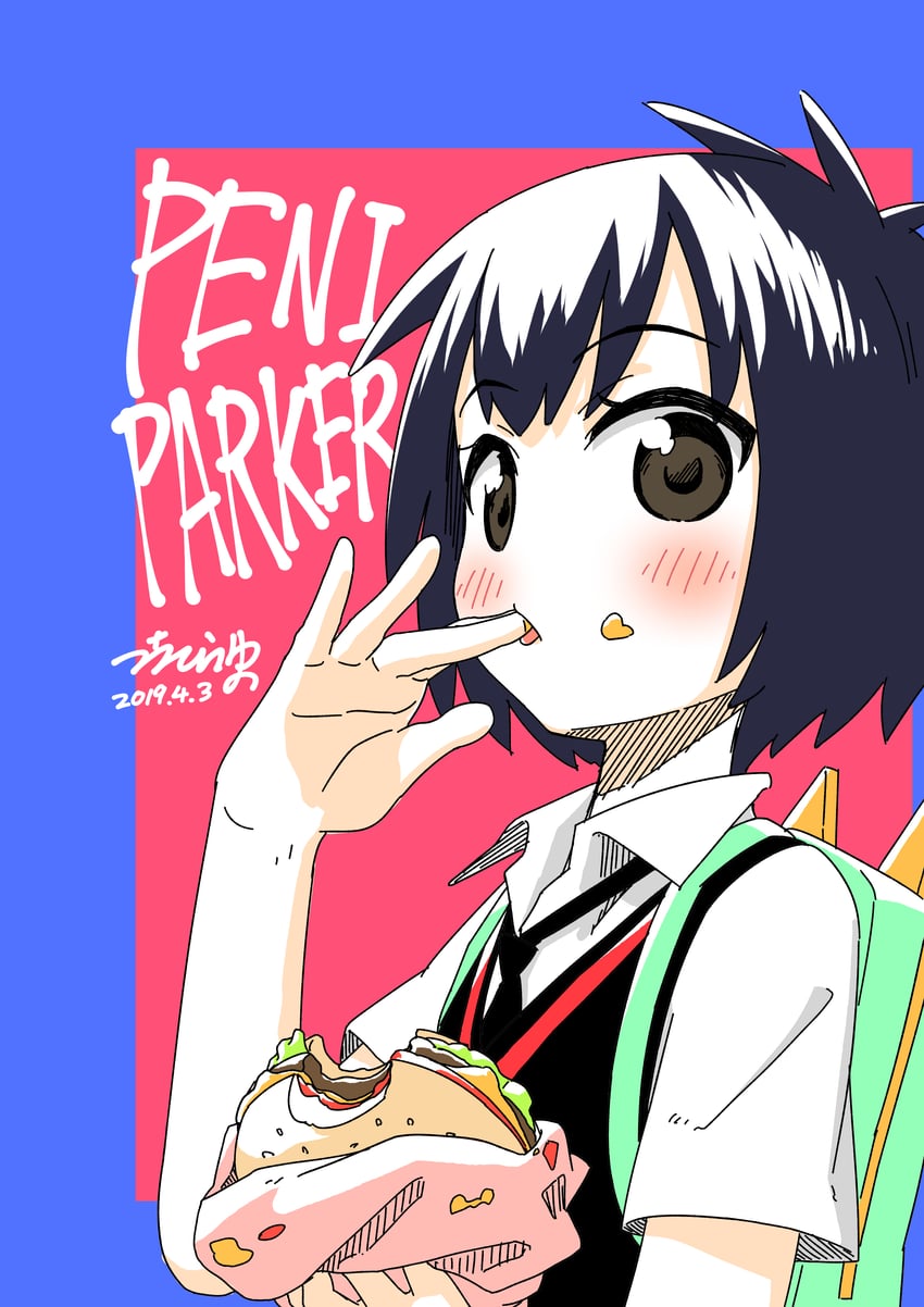 peni parker (marvel and 3 more) drawn by tsuchihira_yuno