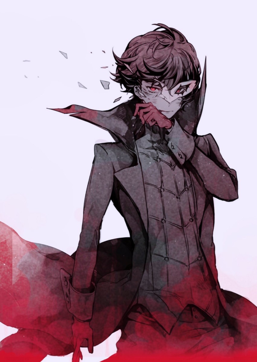 amamiya ren and joker (persona and 1 more) drawn by kisaragi_koubana