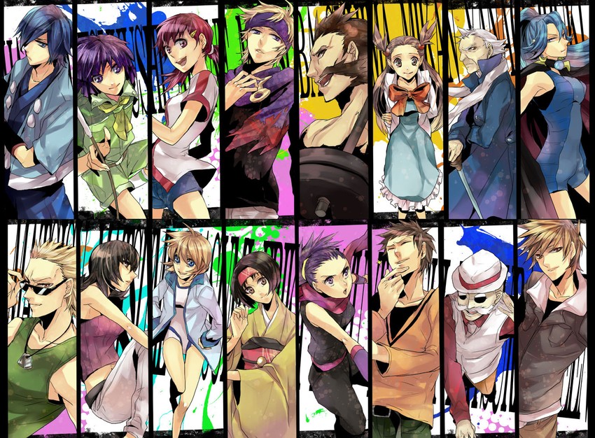 misty, blue oak, sabrina, erika, jasmine, and 11 more (pokemon and 1 more) drawn by ichi_kawa_ichi