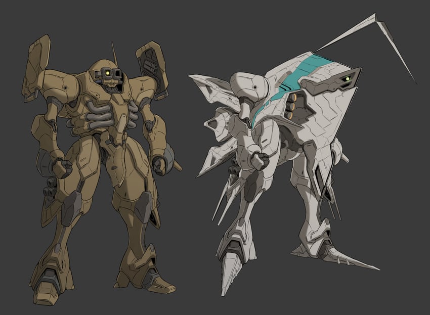batalla and pez batalla (gundam and 1 more) drawn by awatobi