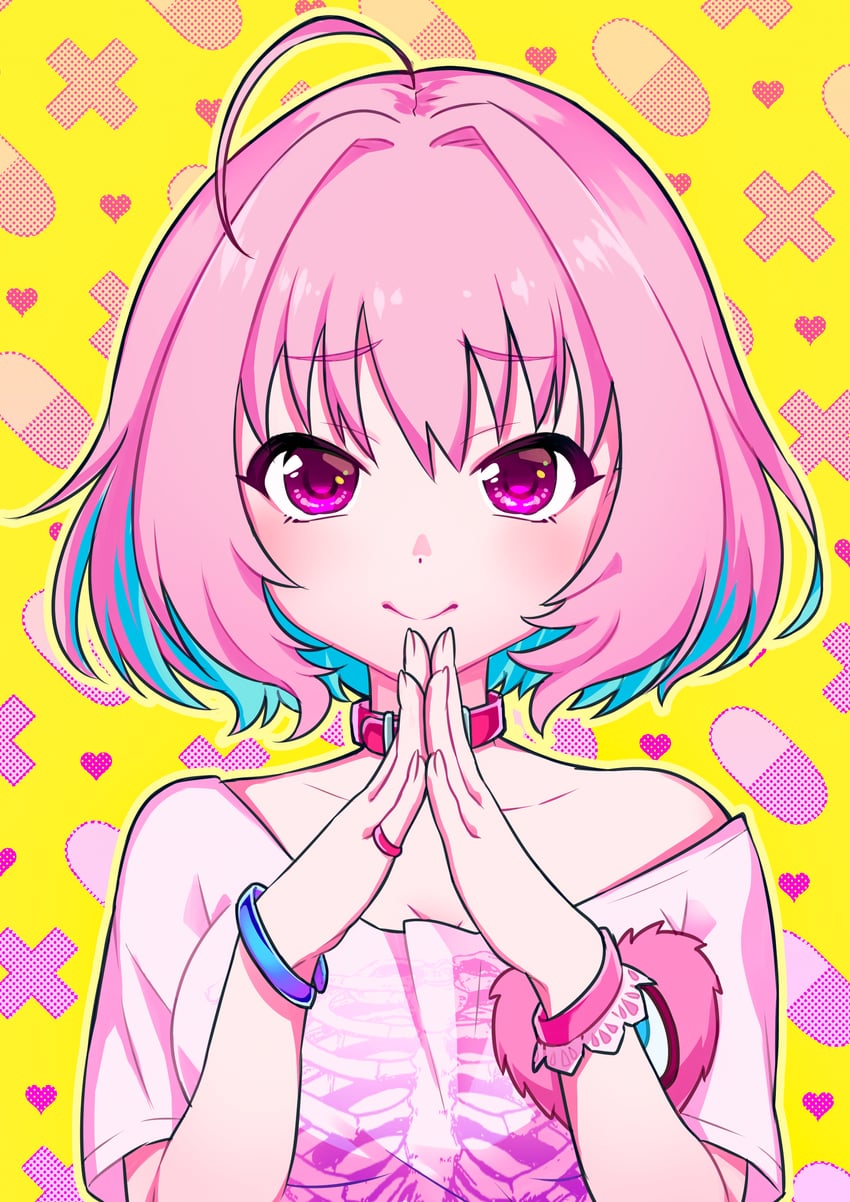 yumemi riamu (idolmaster and 1 more) drawn by eriko_(nakaeri_gogo)