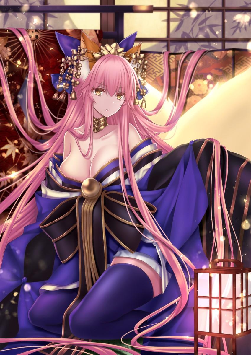tamamo and tamamo no mae (fate and 2 more) drawn by yuzushiro