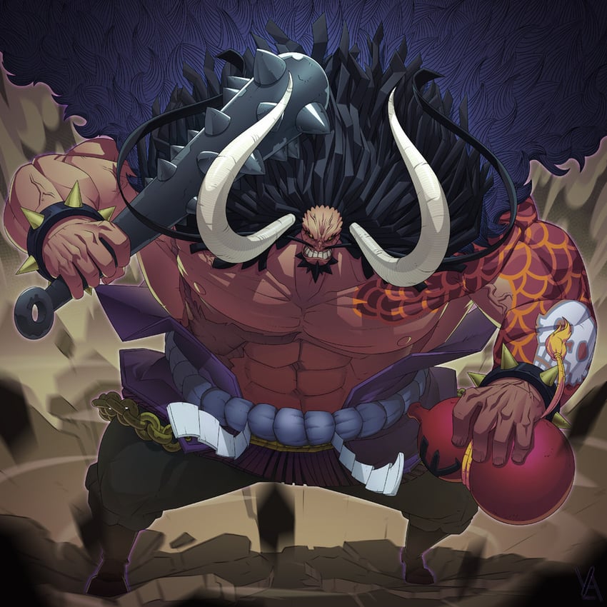 kaidou (one piece) drawn by vonstrous