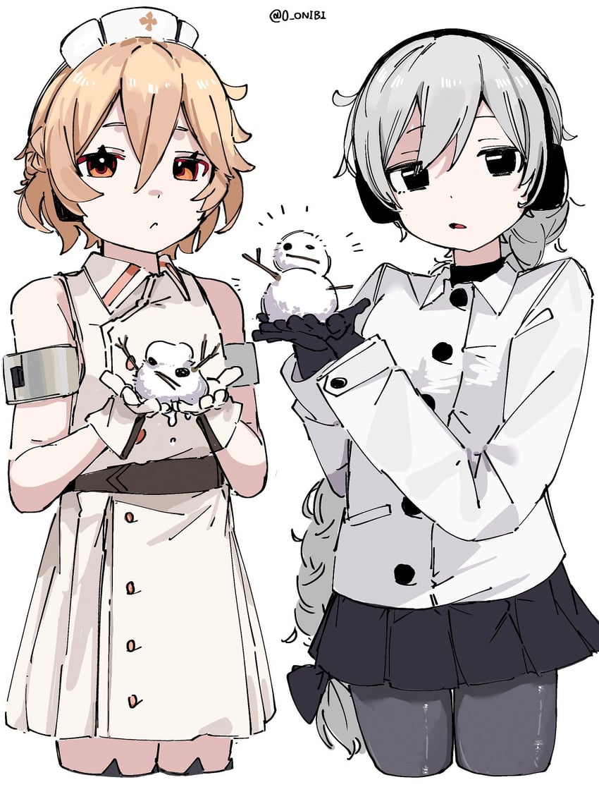 sekka yufu and nurse robot type t (utau) drawn by 0_onibi