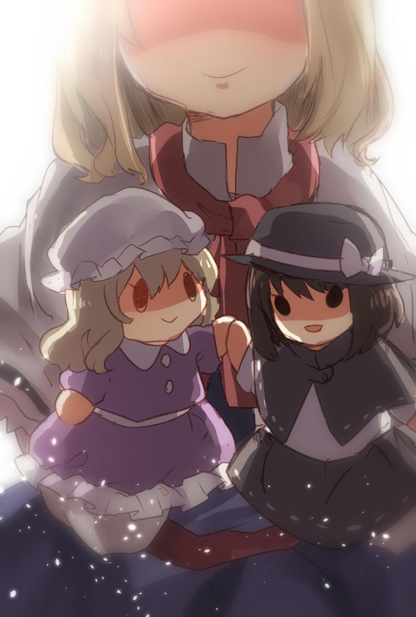 alice margatroid, usami renko, and maribel hearn (touhou) drawn by shukinuko