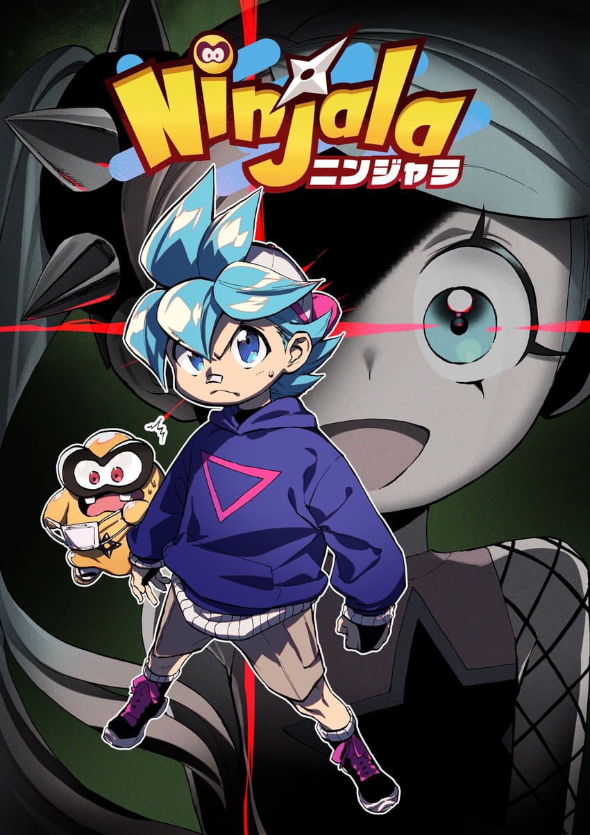 gumchi, kappei, and lucy (ninjala and 2 more) drawn by kushabiria